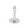 GN 41 Piedini di livellamento, acciaio INOX AISI 304 Tipo (base): B0 - Senza disco antiscivolo, con 2 fori di montaggio
Versione (vite): SK - Con dado, esagono esterno in basso