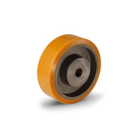 GN 22887 Wheels, Wheel Tread Polyurethane, Wheel Core Cast Iron Bearing type: B - Bore<br />Type (bracket): A - Wheel without bracket