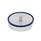 GN 7080 Dischi di ritegno, acciaio INOX, con perno filettato, Hygienic Design Materiale (anello di tenuta): H - H-NBR