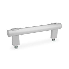 GN 666.1 Tubular Handles, Tube Aluminum / Stainless Steel Finish: ELG - Anodized, natural color