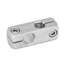GN 474 Two-Way Mounting Clamps, Aluminum Finish: MT - Matte, ground