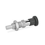 Stainless Steel Indexing Plungers, Removable