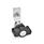 GN 115 Latches, Zinc Die Casting, with Operating Elements, Housing Collar Black Type: KG - With wing knob