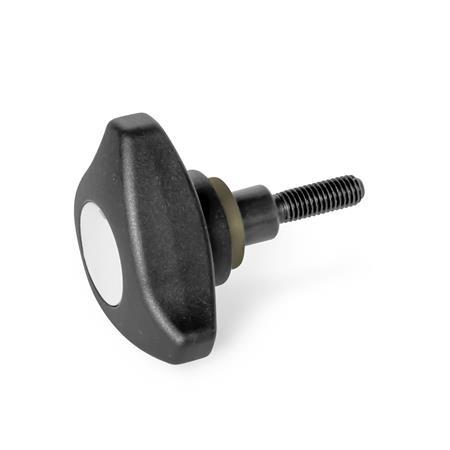 Vis de bouton Tristar à limiteur de couple GN 3664: Bouton plastique, mécanisme de limiteur de couple acier