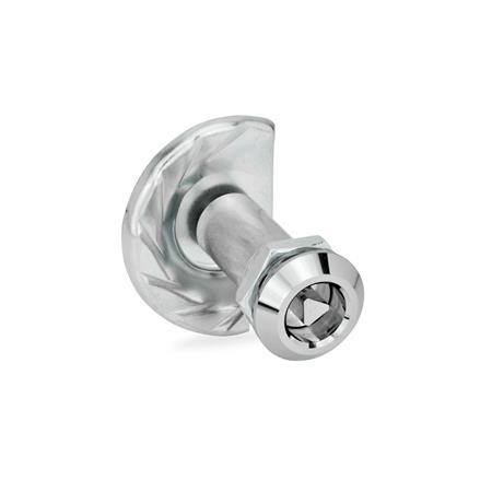 Latches GN 119: Housing Zinc Die Casting, Operation with Socket Key / Operating Element