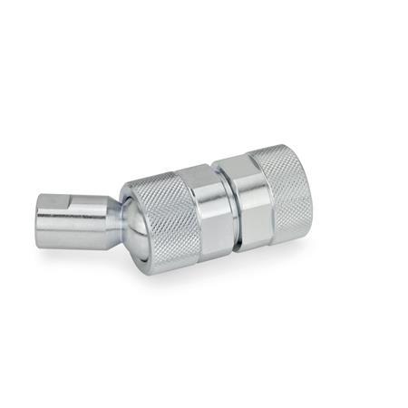 GN 782 Ball Joints, Steel Type: KI - Ball with internal thread
Identification No.: 1 - Mounting socket with internal thread