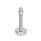 GN 31 Pieds de machine, Inox, avec sous-couche en caoutchouc Type (base): C4 - poli, caoutchouc vulcanisé, blanc
Version (vis): TK - avec écrou, clé plate en bas