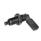 GN 721.1 Cam Action Indexing Plungers, Steel, with Locking Function, with 180° Limit Stop Type: LBK - Left-hand lock, with plastic cap, with lock nut