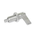 Cam Action Indexing Plungers, Stainless Steel, with Locking Function