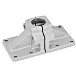 Wide base plate connector clamps, Aluminum