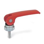 Clamping Levers with Eccentrical Cam with Threaded Stud, Lever Zinc Die Casting