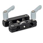Parallel Mounting Clamps with Adjustable Spindle, Aluminum