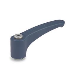 GN 604.1 Adjustable Hand Levers, Detectable, FDA Compliant Plastic, Bushing Stainless Steel Material / Finish: MDB - Metal detectable