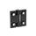 GN 237.3 Heavy Duty Hinges, Stainless Steel Type: B - With Bores for Countersunk Screws and Centering Attachments
Finish: SW - Black, RAL 9005, textured finish