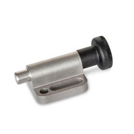 GN 417 Indexing Plungers, Stainless Steel, with Knob, with and without Rest Position Type: B - Without rest position, with knob<br />Material: NI - Stainless steel precision casting