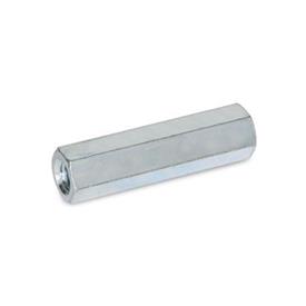 GN 6220 Spacers, Steel Material: ST - Steel<br />Type: A - Internal thread