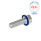GN 1581 Schrauben, Edelstahl, niedriger Kopf, Hygienic Design Oberfläche: PL - poliert (Ra < 0,8 µm)
Werkstoff (Dichtring): H - HNBR
