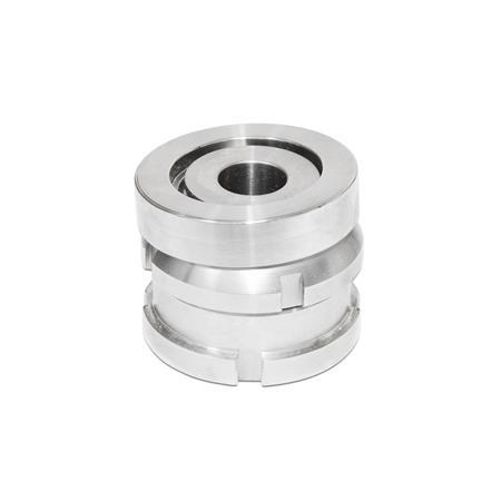 GN 350.2 Stainless Steel Leveling Sets with Spherical Washer Material: NI - Stainless steel