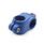 GN 132.9 Two-Way Connector Clamps, Plastic Color: V - Blue, RAL 5005, matte finish