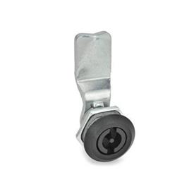 GN 115 Latches, Operation with Socket Keys, Housing Collar Black Type: VDE - With double bit