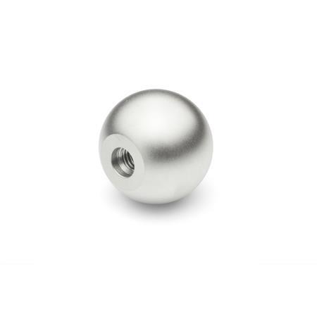 DIN 319 Ball Knobs, Stainless Steel Material: NI - Stainless steel
Type: C - With thread