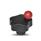 GN 5337.8 Pomos en estrella de seguridad, plástico, casquillo roscado latón, accionamiento con llave Tipo: CSF - con llave, pomo esférico