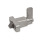 GN 724.2 Spring Latches, Steel / Stainless Steel, with Chamfered Pin, with Flange for Surface Mounting Identification no.: 1 - Chamfer, top
Type: A - Latch arm position perpendicular to the flange
Material / Finish: NI - Stainless steel precision casting