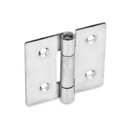 GN 136 Sheet Metal Hinges, Stainless Steel, Square or Vertically Elongated Material: A4 - AISI 316<br />Type: C - With countersunk holes<br />Length: l2 (q) - square