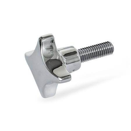 GN 6335.5 Hand Knobs, Stainless Steel AISI 316 