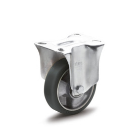 GN 22885 Medium Duty Casters, Wheel Tread Polyurethane, Wheel Core Aluminum, Light Version Bearing type: K - Ball bearing<br />Type (bracket): B - Rigid bracket<br />Coding: L - Light version<br />Material (bracket): STE - Steel sheet metal, zinc plated, with ESD wheel