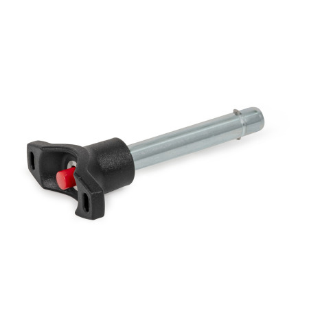 GN 114.7 Locking Pin, Pin Steel, T-Handle Plastic, with Axial Lock (Pawl) 