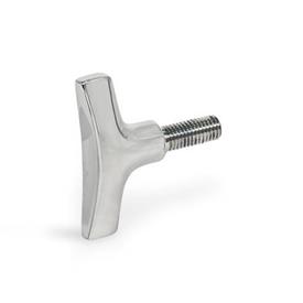 GN 8350 Wing Screws, Stainless Steel Finish: PL - Polished