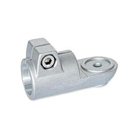 GN 276 Noix de serrage orientables, aluminium Type: MZ - avec encoche de centrage<br />Finition: BL - blanc, grenaillée mate