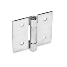 GN 136 Cerniere in lamiera di acciaio INOX, quadrate o allungate verticalmente Materiale: NI - liscia<br />Tipo: B - Con fori passanti<br />Lunghezza: l2 (q) - square