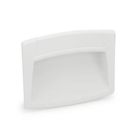 GN 731 Gripping Trays, Clip-In Type, Plastic Color: WS - White, RAL 9002, matte finish