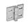 GN 235 Cerniere, acciaio INOX, regolabili Materiale: NI - Acciaio INOX
Tipo: B - Regolabile in orizzontale
Finitura: GS - finitura matt da sabbiatura