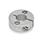 GN 7062.2 Semi-Split Stainless Steel Shaft Collars, with Flange Holes Type: B - With two countersunk holes for socket cap screws 