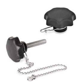 GN 6336.13 Boutons étoile imperdable + douille 