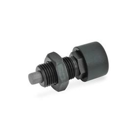 GN 514 Locking Plungers, with Cardioid Curve Mechanism Type: AK - With lock nut