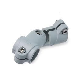 GN 288.9 Swivel Clamp Connector Joints, Plastic Color: GR - Gray, RAL 7040, matt finish