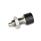 GN 514 Stainless Steel Locking Plungers, with Cardioid Curve Mechanism (Retractable Pen Principle) Type: AK - With lock nut