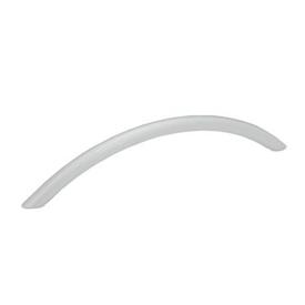 GN 424.1 Arch Handles, Steel Finish: SR - Silver, RAL 9006, textured finish