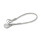 GN 111.8 Cavetti di ritegno, acciaio INOX AISI 316, con anelli o con un anello e una piastrina Tipo: B - Con un anello e una piastrina
Colore: TR - trasparente