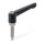 GN 306 Manettes indexables, Zinc moulé sous pression, insert inox, avec goujons filetés, avec pointes spéciales Type: ZKN - Pivot sphérique
Couleur: B - Noir, RAL 9005, finition texturée