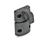 GN 449 Spring-Bolt Door Latches, Plastic Type: B - Snap lock, with interlock, with finger handle
Color: SW - Black, matte finish