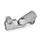 GN 286 Kääntyvän puristusliittimen liitokset, alumiini Tyyppi: T - säätö 15º jaolla (hammastus)
Pinta: BL - paljas, matta, sinkopuhdistettu