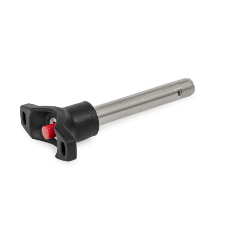 GN 114.8 Locking Pin, Pin Stainless Steel, T-Handle Plastic, with Axial Lock (Pawl) 