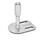 GN 43 Leveling Feet, Stainless Steel, with Fixing Lug, Rectangular Shape Form: G3 - With rubber pad, vulcanized, black, with 2 slotted holes
Version (Screw): W - With adjustable sleeve, covered thread and wrench flat at the bottom