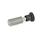 GN 313 Spring Bolts, Stainless Steel / Plastic Knob Material: NI - Stainless steel
Type: A - With knob, without lock nut
Identification no.: 1 - Pin without internal thread