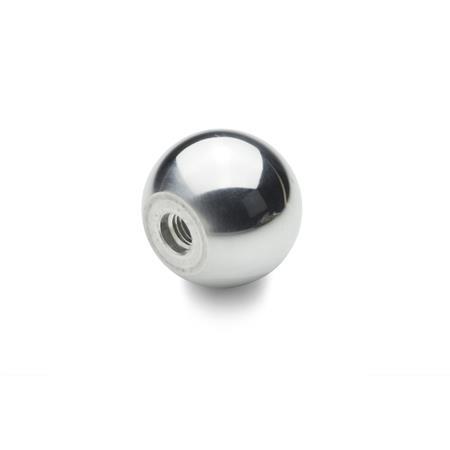 DIN 319 Ball Knobs Steel, Aluminum Material: AL - Aluminum
Type: C - With thread